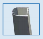 Sanotechnik Smartflex / Sanoflex stenski profil D1100 z mag. trakom za 6mm (3-4,5cm)